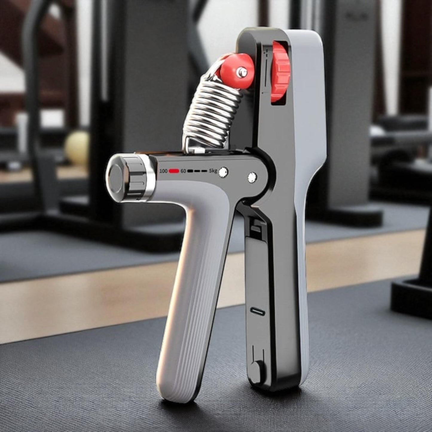 Heavy Duty 100kg Hand Gripper | Adjustable Grip Strength Trainer with Digital Display & Type-C Charging Ali Sports