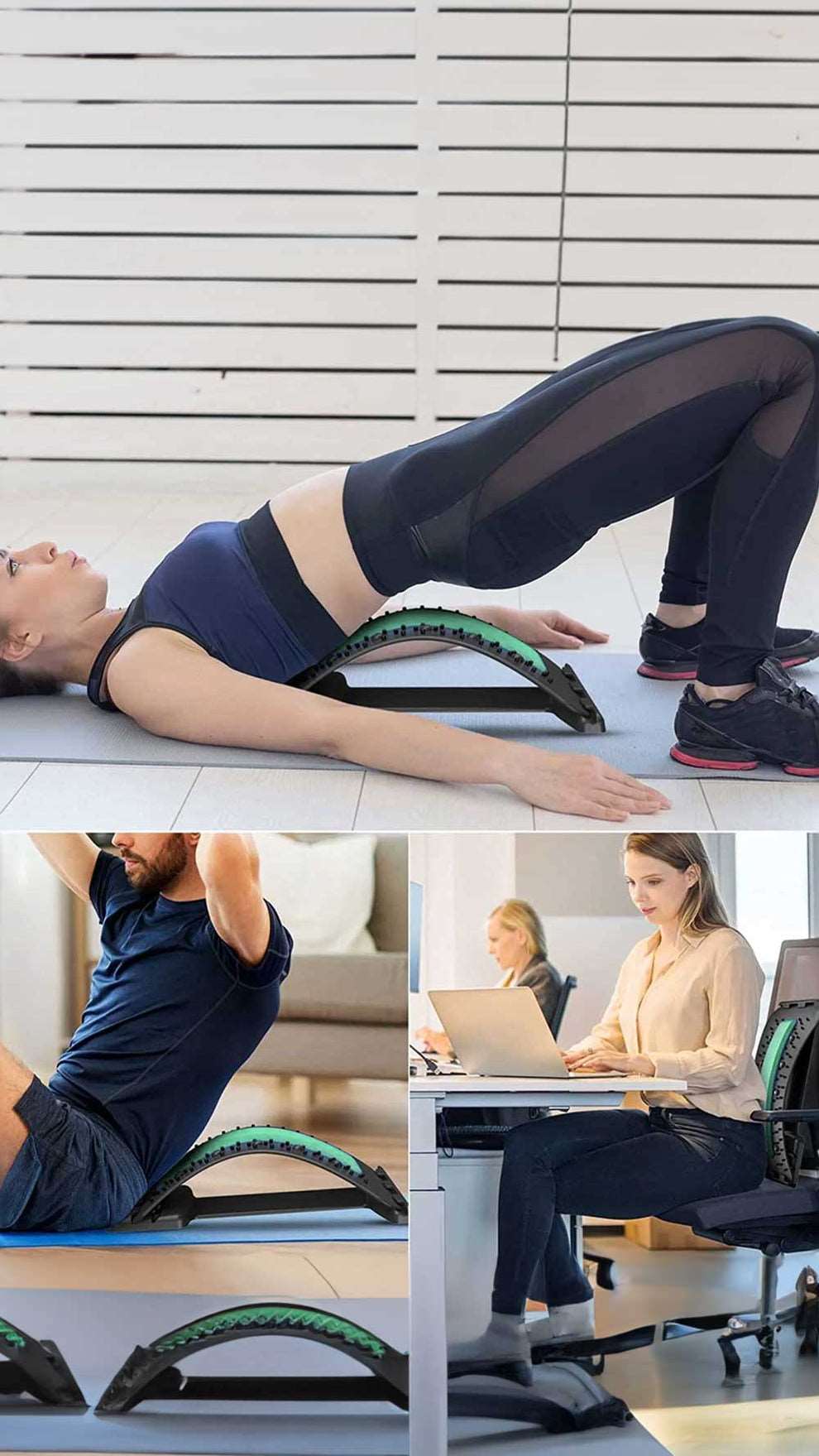 Back Support Lumber Back Pain Relief Stretching Device - Ali Sports