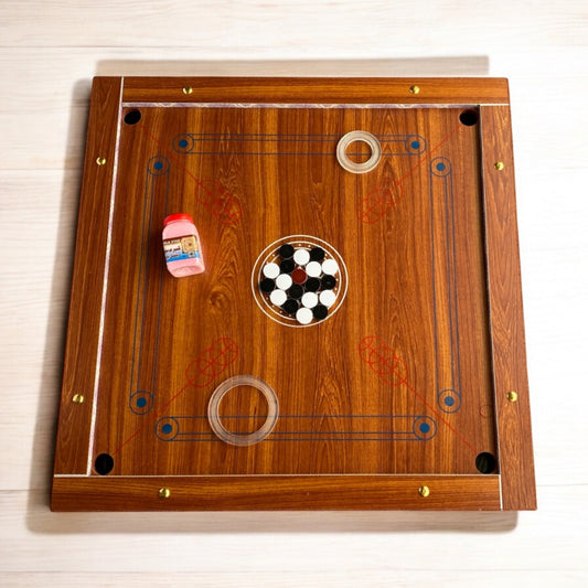 Carrom Board Bundle – Complete Set with Coins, Striker & Powder Ali Sports