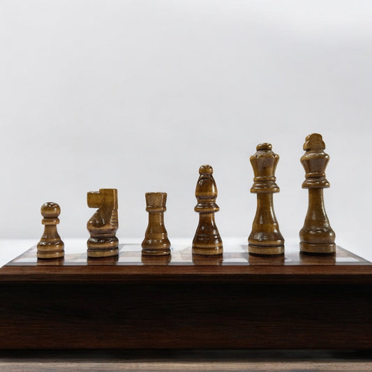 Wooden Chess Pieces Complete Set Ali Sports