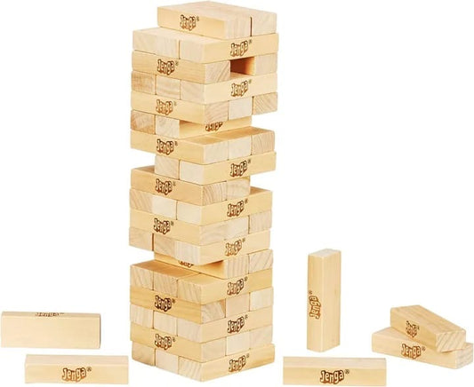 XL Jenga Wooden Tower Game – Giant Tumbling Stacking Blocks for Kids & Adults
