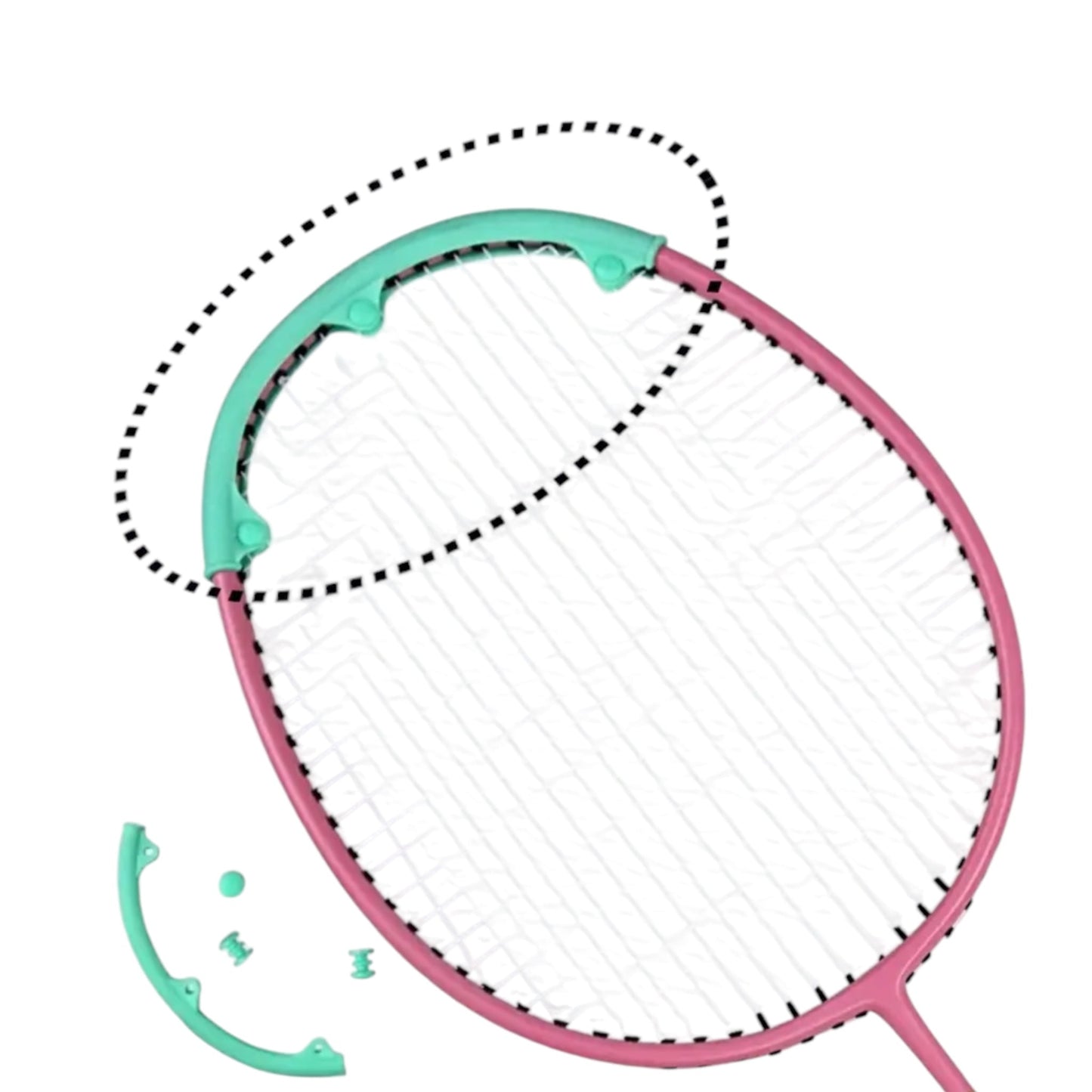 Silicone Badminton Racket Frame Protector (Pack of 2) Ali Sports