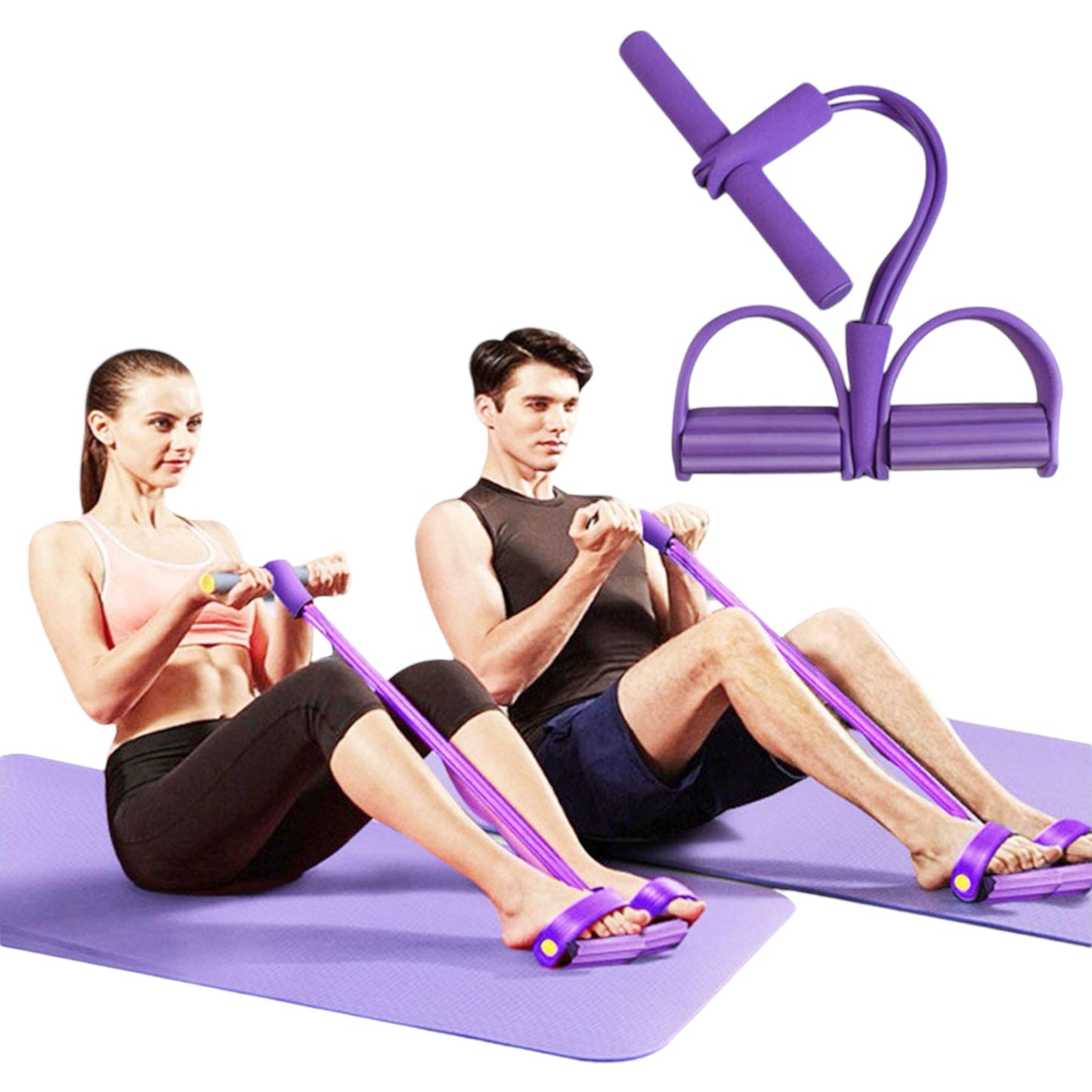 Elastic Rope Tummy Trimmer - Ultimate Core & Ab Workouts Fitness Tool Ali Sports