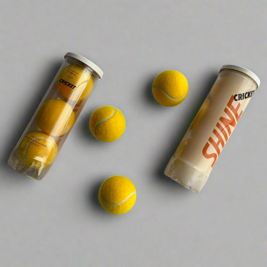 Shine Cricket Tennis Balls (Pack of 3) Shine