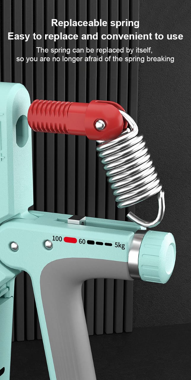 Heavy Duty 100kg Hand Gripper V4| Adjustable Grip Strength Trainer with Digital Display & Type-C Charging Ali Sports