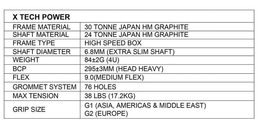 Apacs X-Tech Power Badminton Racket