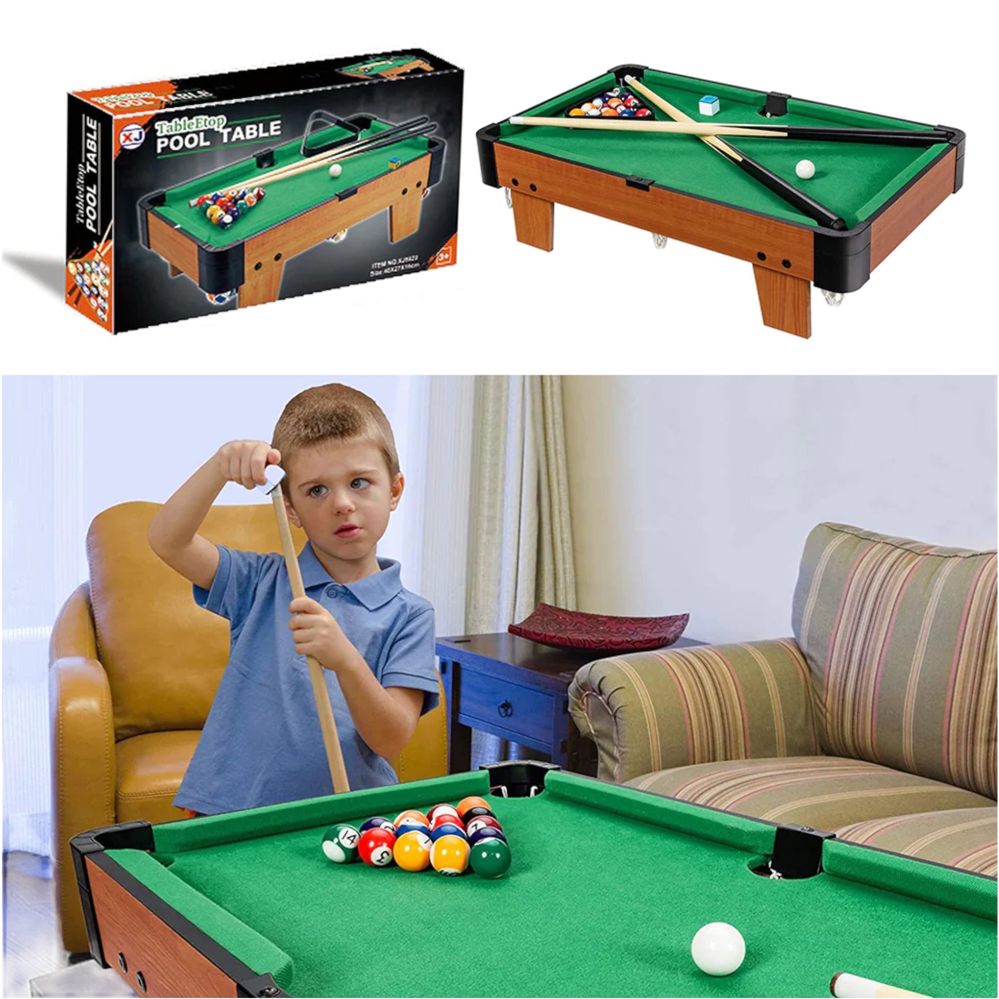 Table Top Pool Table Indoor Game - Ali Sports