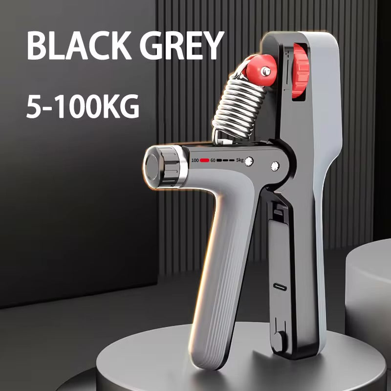 Heavy Duty 100kg Hand Gripper V4| Adjustable Grip Strength Trainer with Digital Display & Type-C Charging Ali Sports
