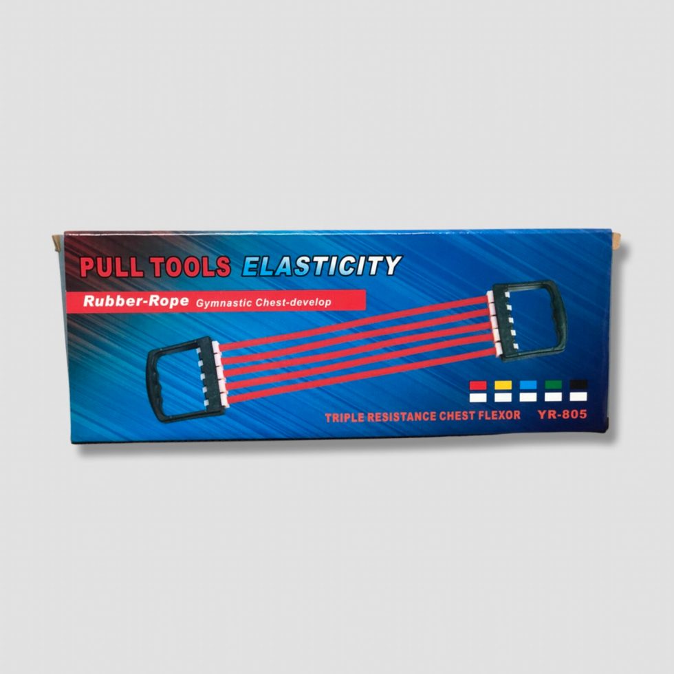 Chest Expander with Rubber Resistance Ropes - Ali Sports