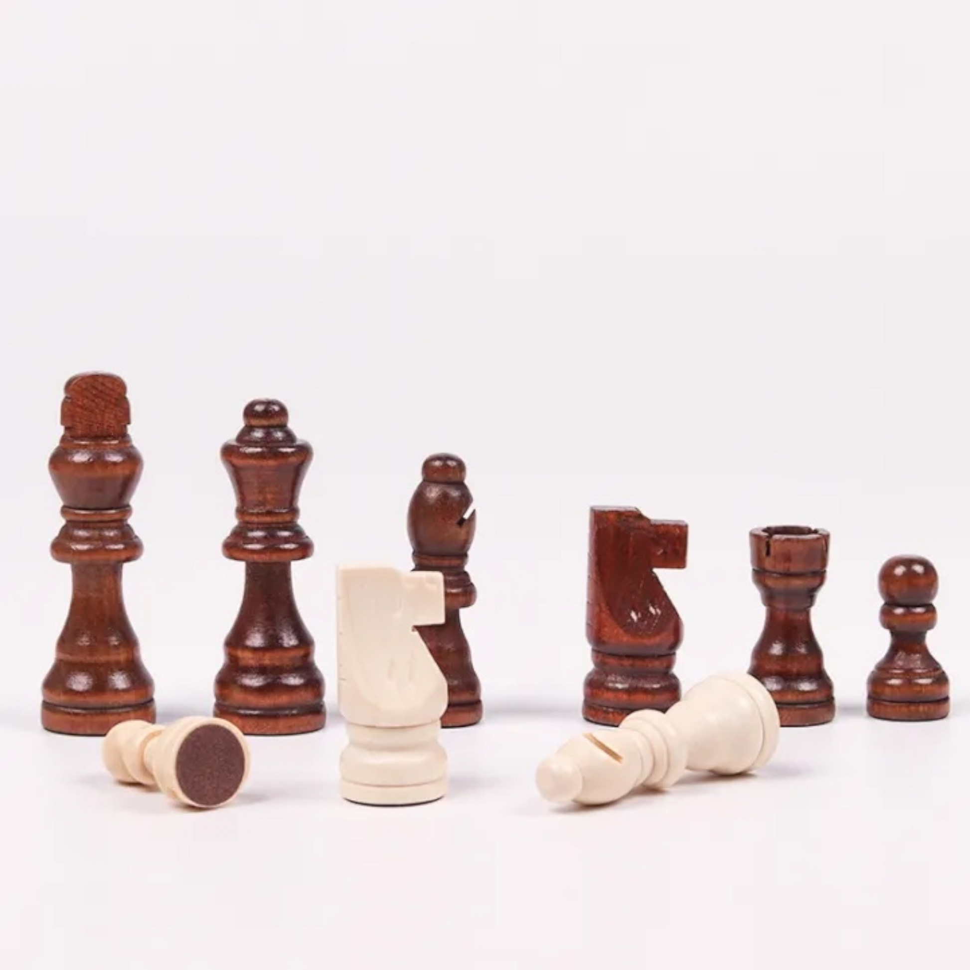Wooden Chess Pieces Complete Set Ali Sports