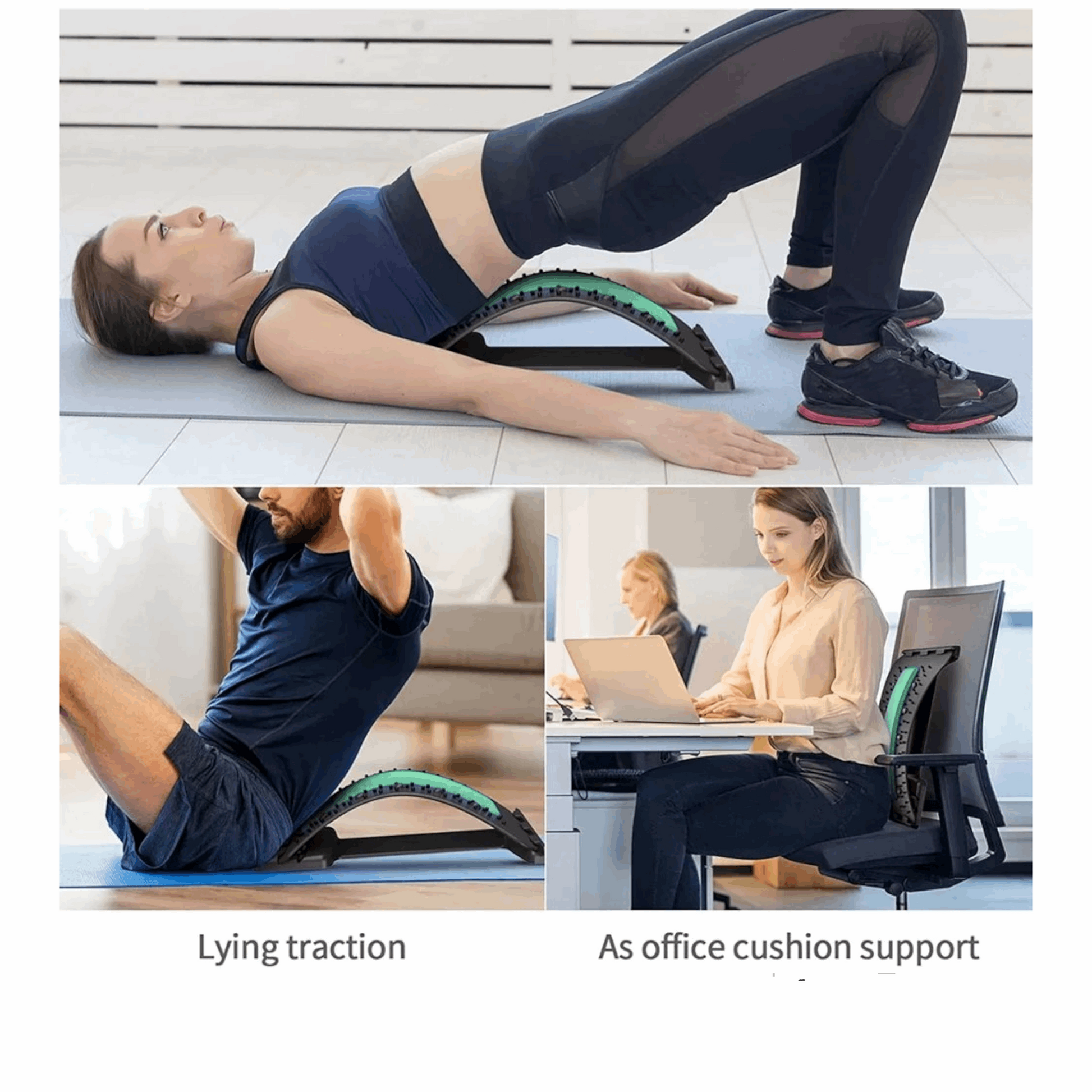 Back Support Lumber Back Pain Relief Stretching Device - Ali Sports