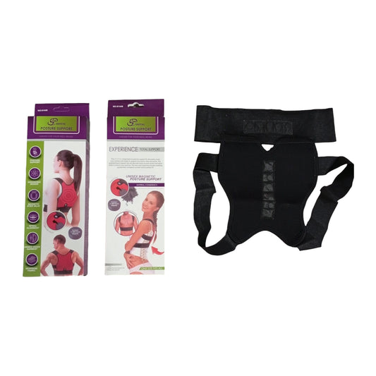 Unisex Magnetic Posture Support Belt – Neoprene Back Brace with Magnetic Strip Inlay for Spinal Alignment & Posture Correction