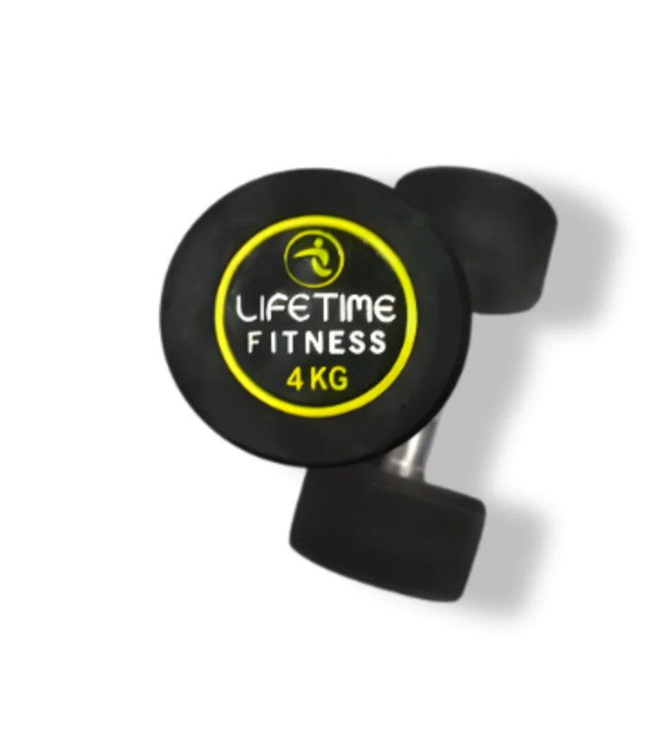 Lifetime Fitness Rubber Dumbbells - Ali Sports