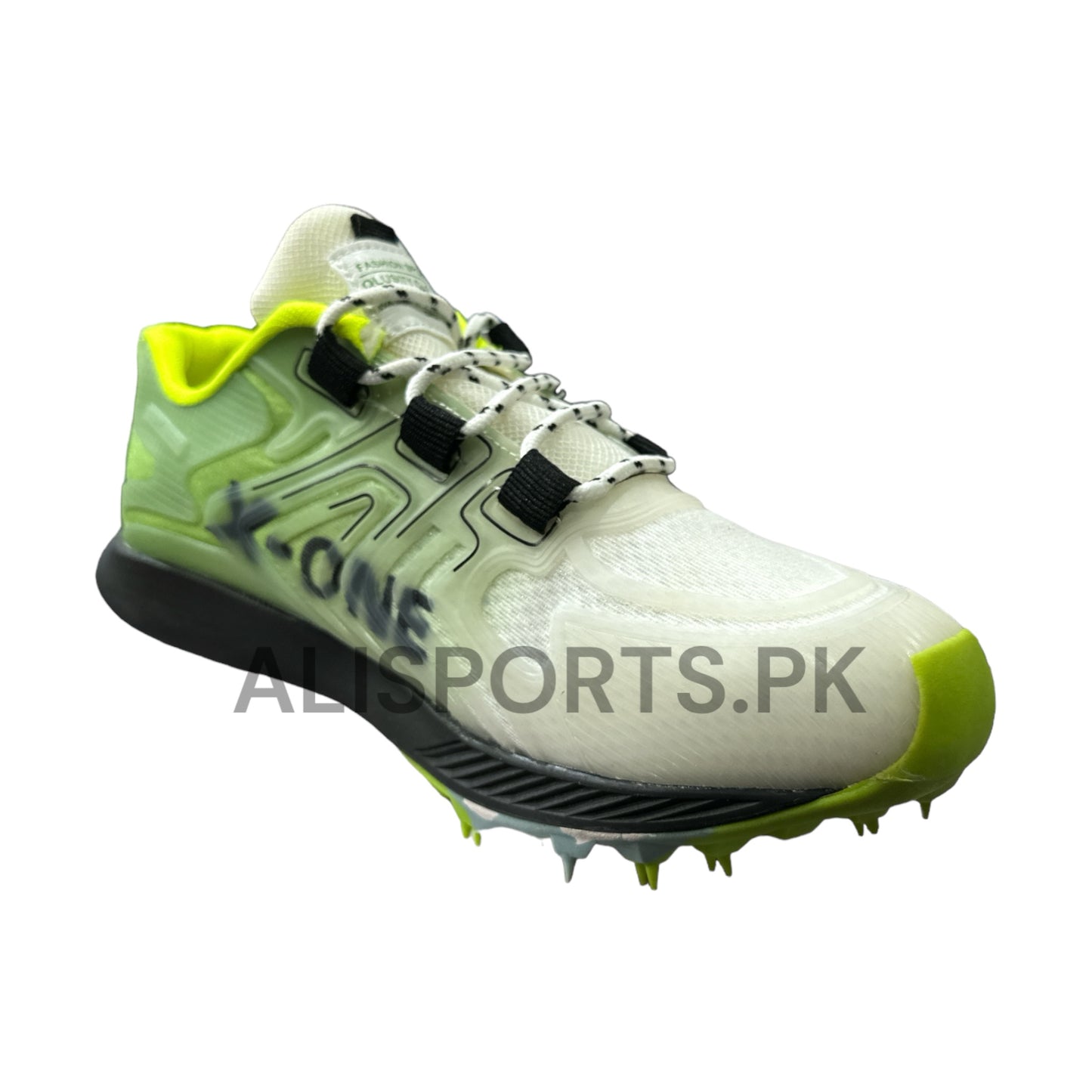 X-ONE Lime Cricket Shoes - Ali Sports