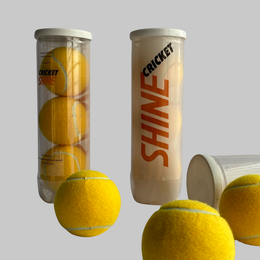 Shine Cricket Tennis Balls (Pack of 3) Shine