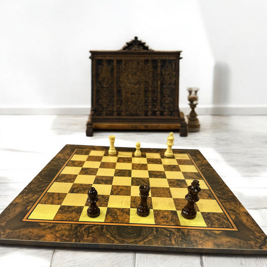 The Grandmaster’s Choice – Luxury Burlwood Chess Set Ali Sports
