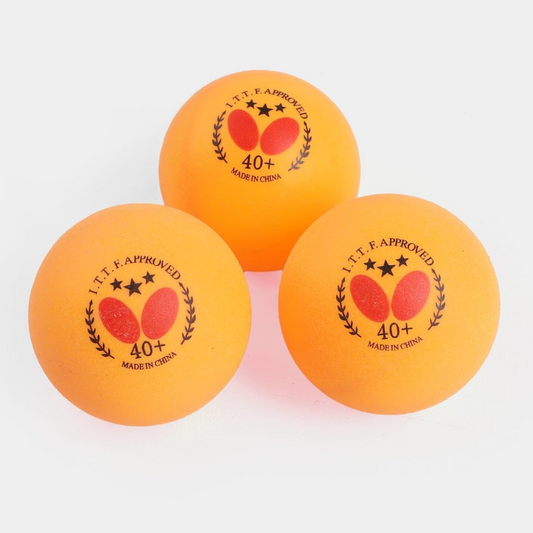 Butterfly 3 Star 40+ Table Tennis Ball (Pack of 3) Butterfly