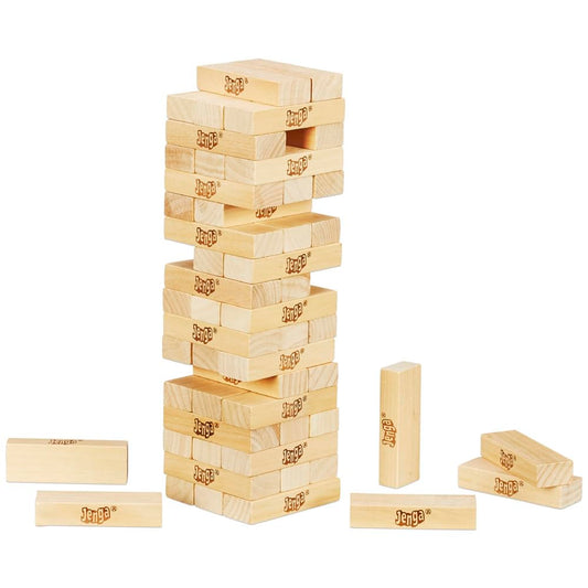 Jenga Classic Stacking Tower Game – Made with Genuine Hardwood Blocks Ali Sports