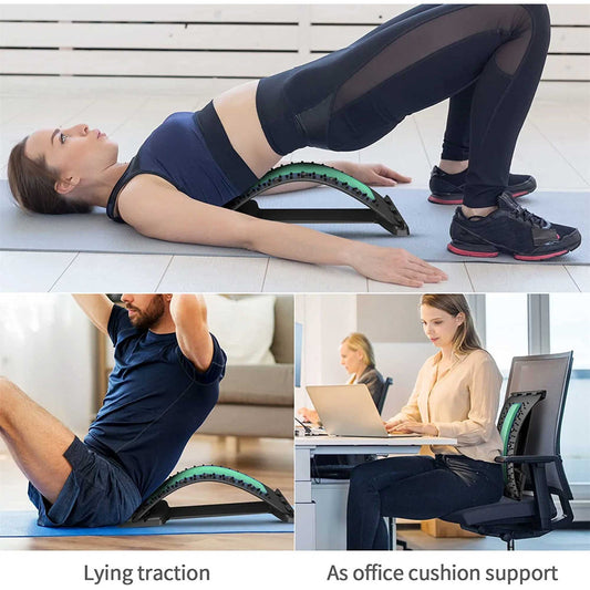 Back Support Lumber Back Pain Relief Stretching Device - Ali Sports