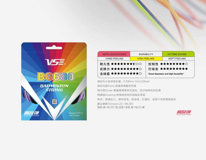 VS BG680 Badminton String - Ali Sports