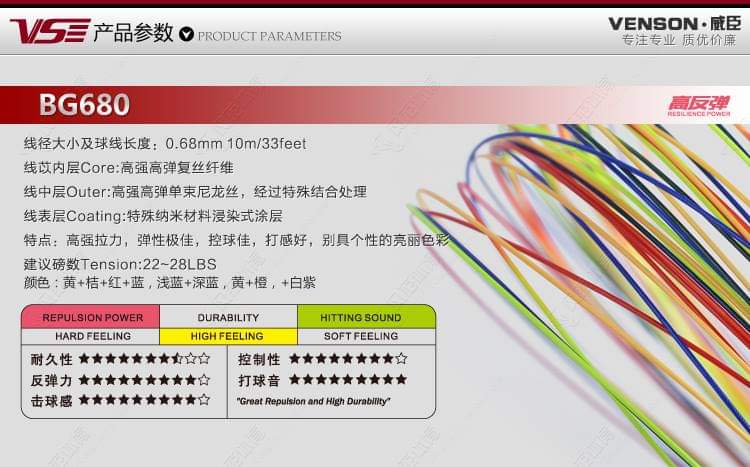 VS BG680 Badminton String - Ali Sports