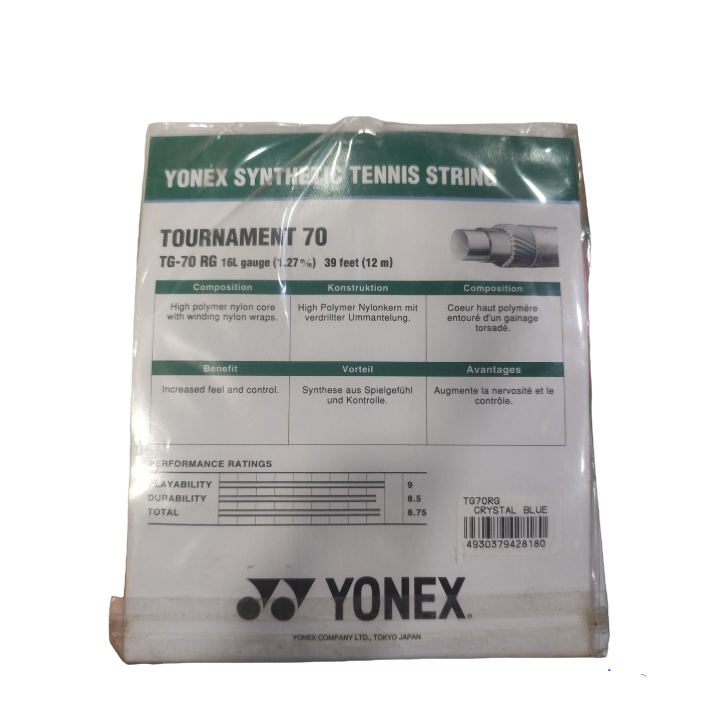 Yonex Tournament 70 Tennis String