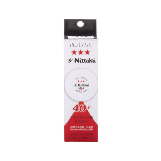 Nittaku 40+ Three Star Table Tennis Ball (Pack of 3 Balls) - Ali Sports