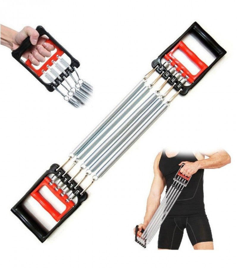 Chest Expander Adjustable 2 in 1 Fitness Spring - Ali Sports
