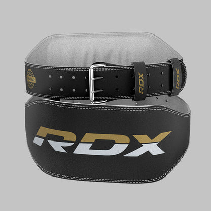 RDX 6 Inch Adjustable Leather Weight Lifting Gym Belt RDX