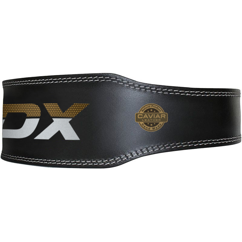 RDX 6 Inch Adjustable Leather Weight Lifting Gym Belt RDX