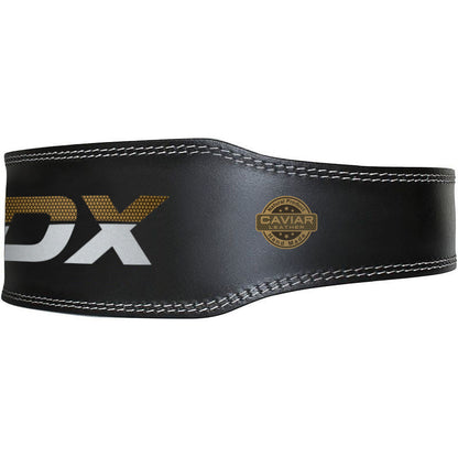 RDX 6 Inch Adjustable Leather Weight Lifting Gym Belt RDX