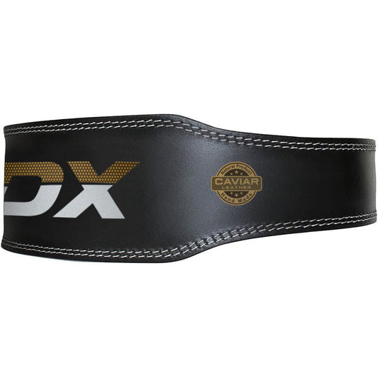 RDX 6 Inch Adjustable Leather Weight Lifting Gym Belt RDX