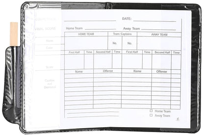 FIFA Referee Cards - Red & Yellow Cards with Pencil & Notes