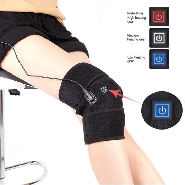 Electric Heated Knee Pad – Infrared Therapy Support Brace for Pain Relief & Joint Recovery - Ali Sports