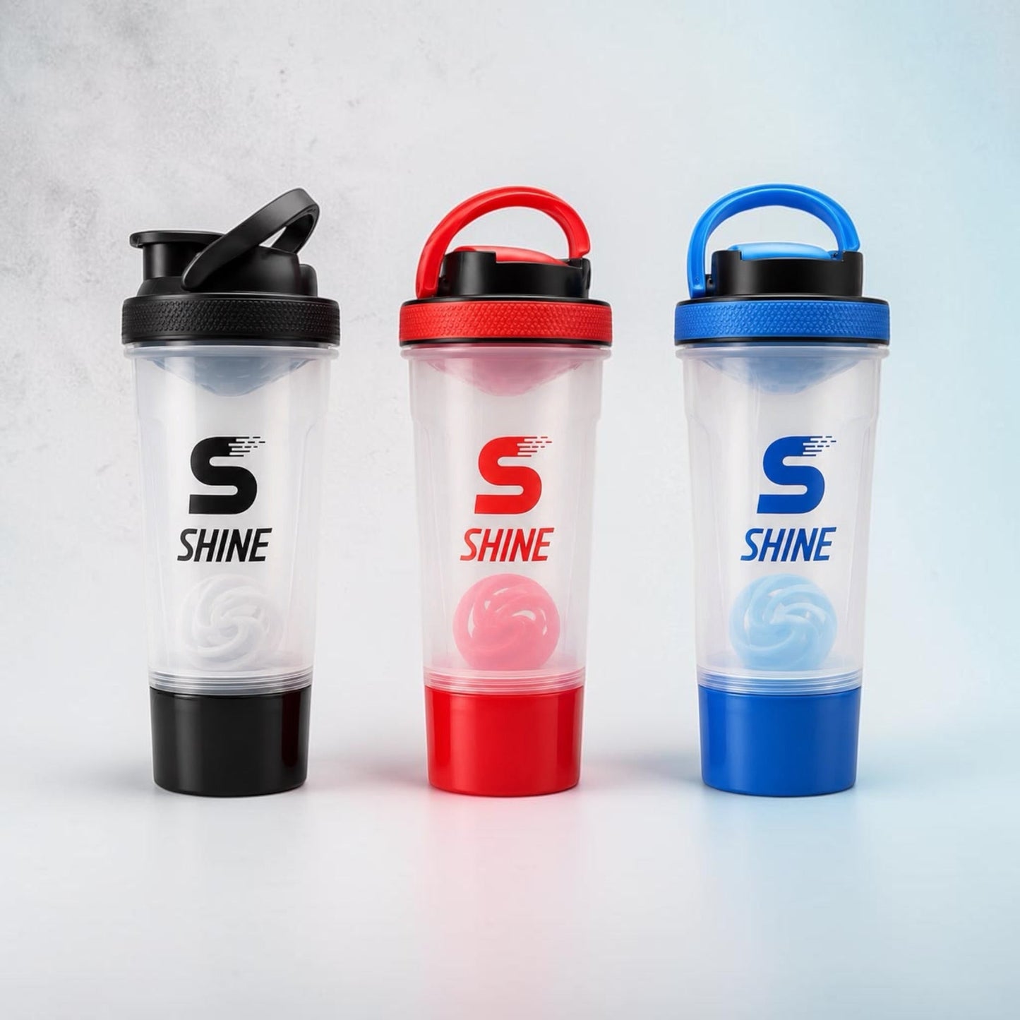 Shine Protein Shaker Water Bottle 700ml Ali Sports