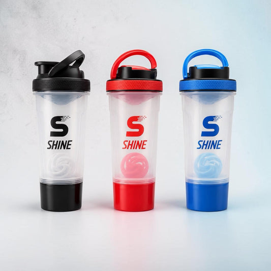 Shine Protein Shaker Water Bottle 700ml Ali Sports