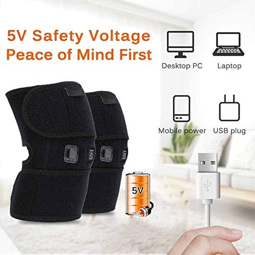 Electric Heated Knee Pad – Infrared Therapy Support Brace for Pain Relief & Joint Recovery - Ali Sports