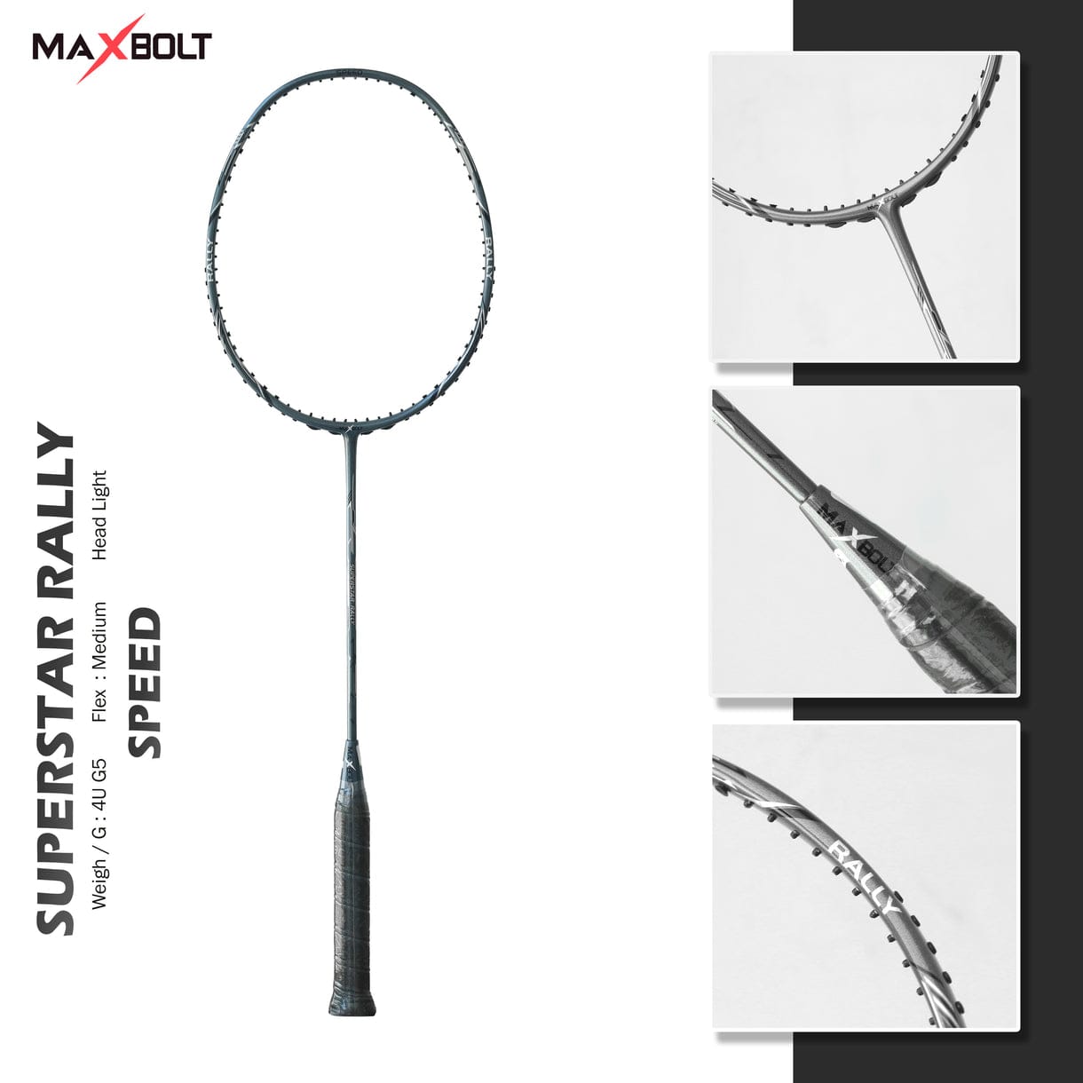 Maxbolt Superstar Rally Badminton Racket - Ali Sports