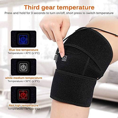 Electric Heated Knee Pad – Infrared Therapy Support Brace for Pain Relief & Joint Recovery - Ali Sports