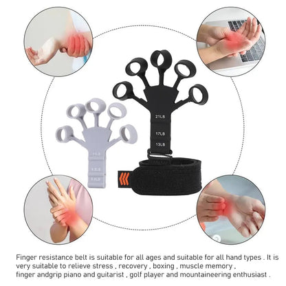 Finger Trainer Exerciser Gripper - Ali Sports