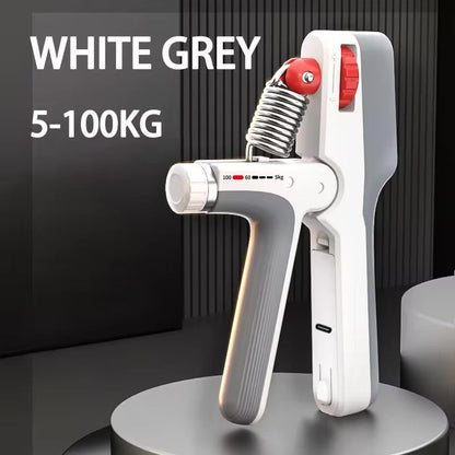Heavy Duty 100kg Hand Gripper V4| Adjustable Grip Strength Trainer with Digital Display & Type-C Charging Ali Sports