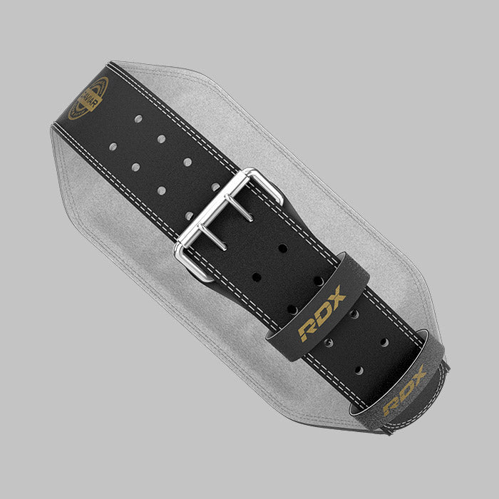 RDX 6 Inch Adjustable Leather Weight Lifting Gym Belt RDX
