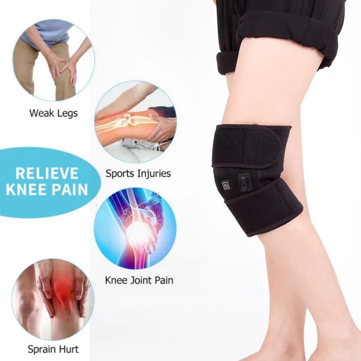 Electric Heated Knee Pad – Infrared Therapy Support Brace for Pain Relief & Joint Recovery - Ali Sports