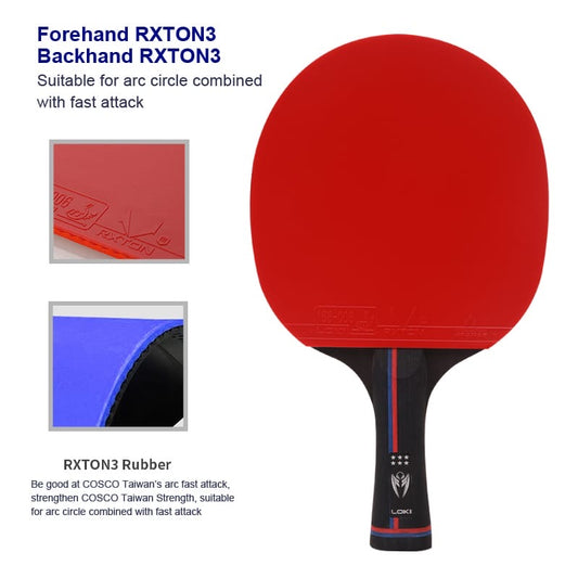 LOKI Kirin 6 Star Table Tennis Racket - Ali Sports