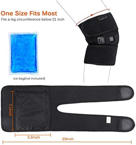 Electric Heated Knee Pad – Infrared Therapy Support Brace for Pain Relief & Joint Recovery - Ali Sports