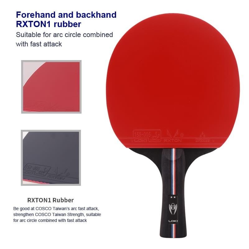 LOKI Kirin 2 Star Table Tennis Racket - Ali Sports