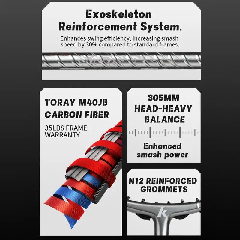 Kawasaki Steel Rebar 138 Badminton Racket