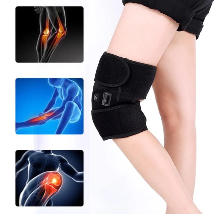 Electric Heated Knee Pad – Infrared Therapy Support Brace for Pain Relief & Joint Recovery - Ali Sports