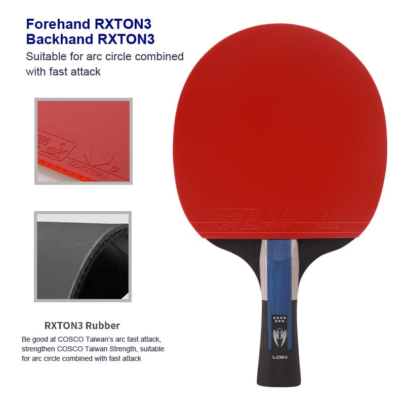 LOKI Kirin 7 Star Table Tennis Racket - Ali Sports