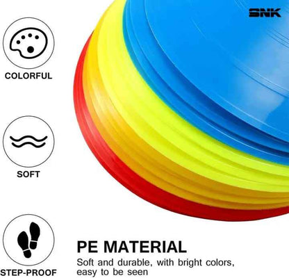 Agility Training Disc Marker Cones – Pack of 6